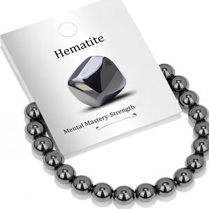 ⭐️ Hematite Beaded Bracelet- Bracelet only no tag attached